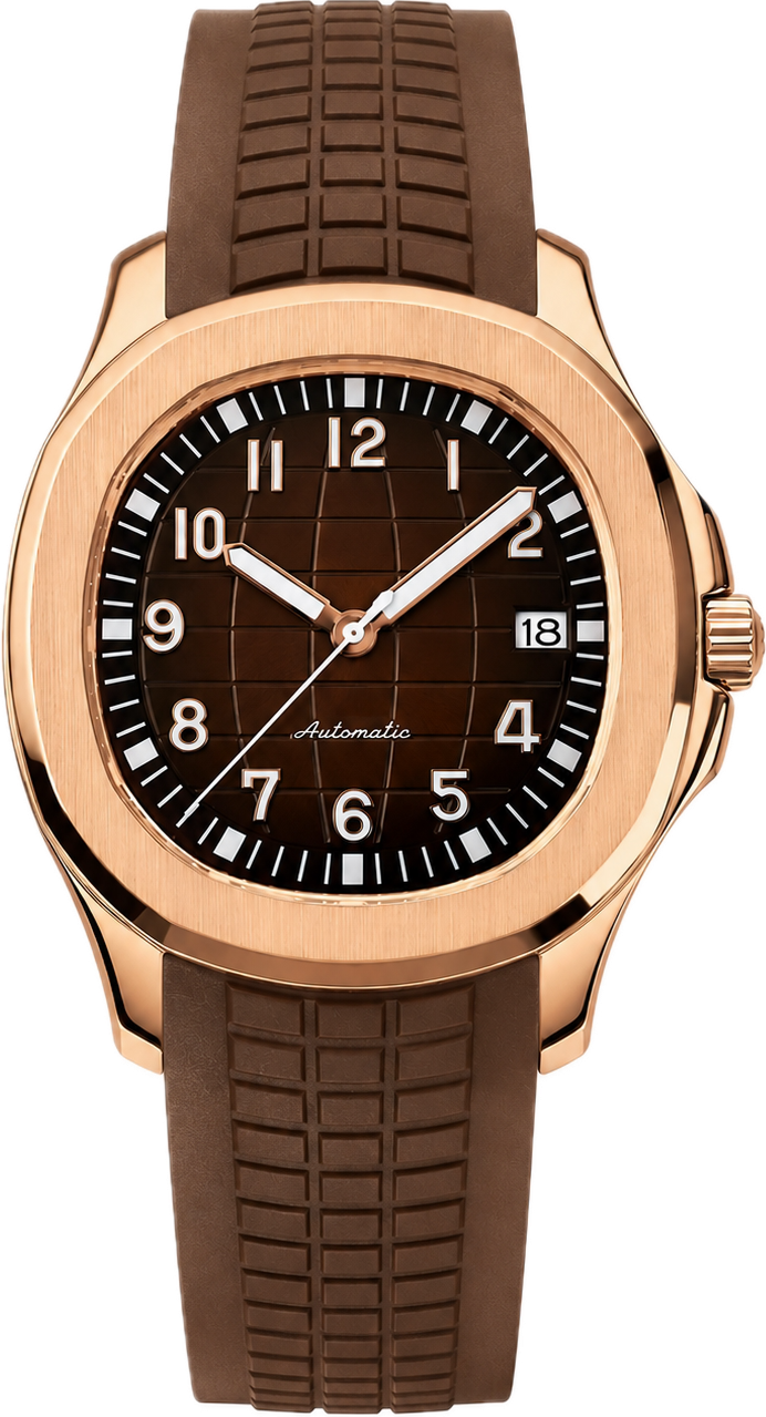 Seiko Mod 23Aqua Chocolate Rose Gold — vue 1