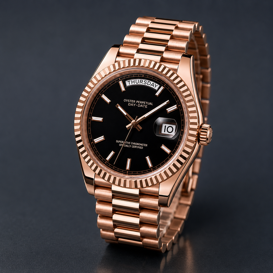 Seiko Mod 23Day Rose Gold Black — vue 2