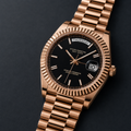 Seiko Mod 23Day Rose Gold Black — vue 3