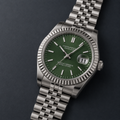 Seiko Mod 23Just Slate Green Roman — vue 3