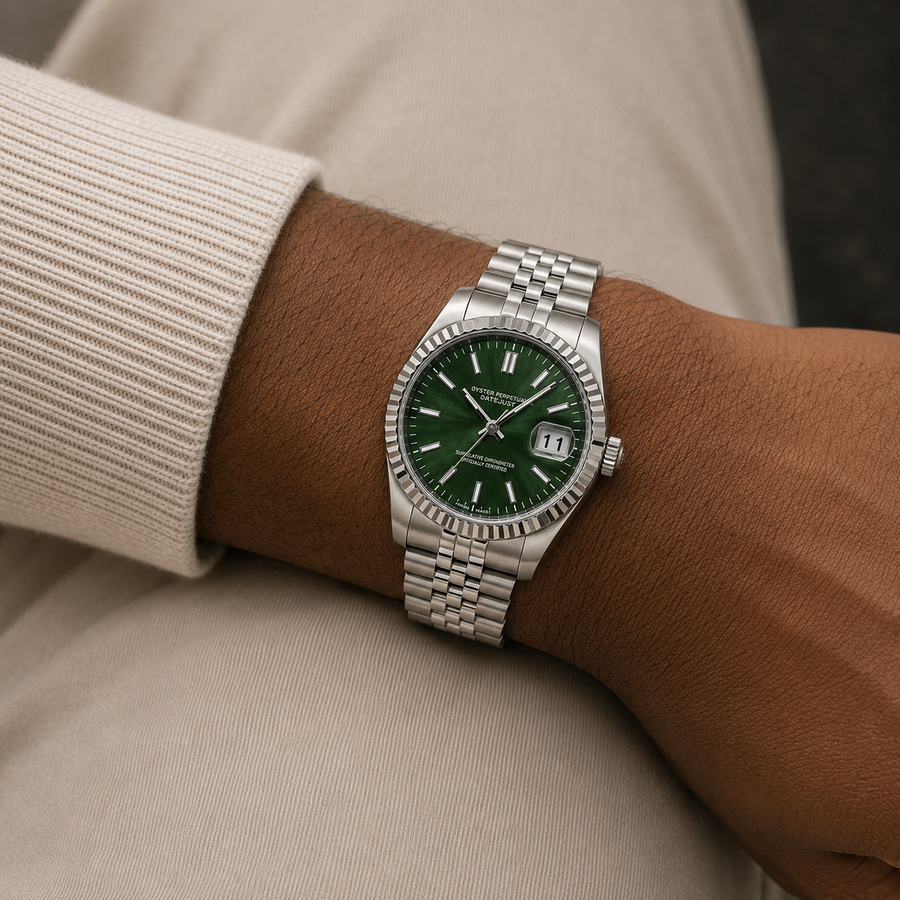 Seiko Mod 23Just Slate Green Roman — vue 2
