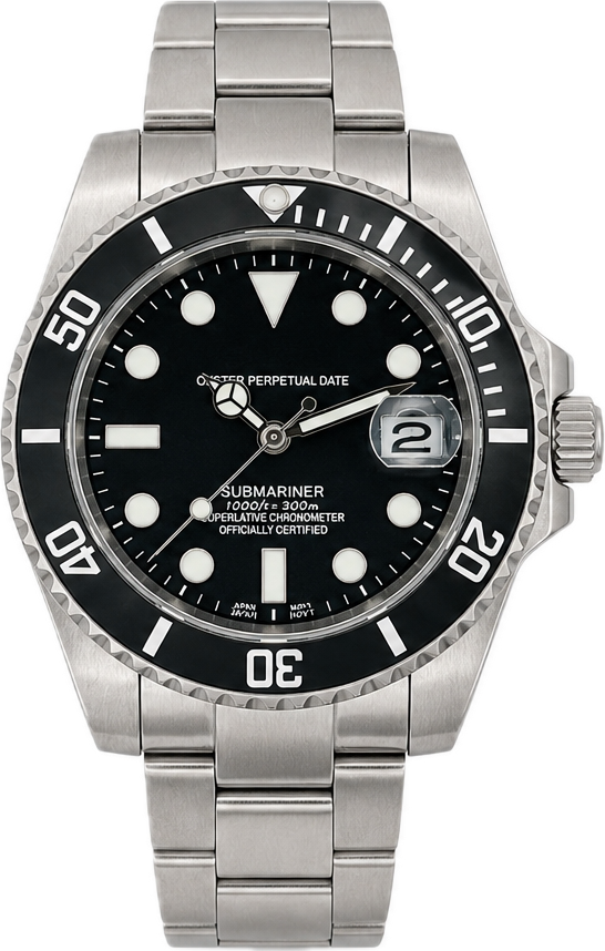 Seiko Mod 23Mariner Black Dial — vue 1