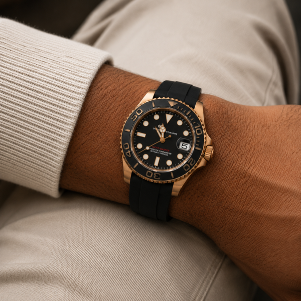 Seiko Mod 23Mariner Rose Gold Black — vue 2