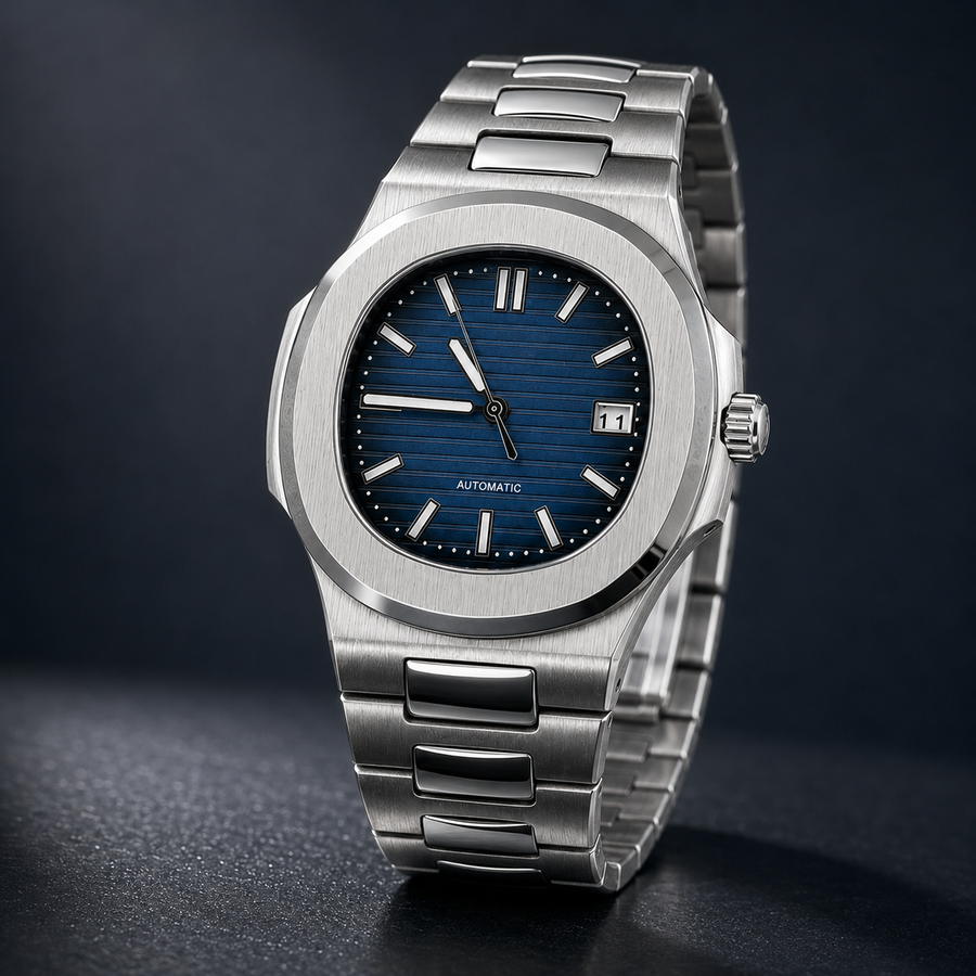 Seiko Mod 23Nautilus Blue Dial — vue 3