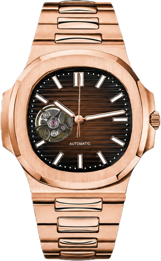 Seiko Mod 23Nautilus Chocolate Skeleton — vue 1