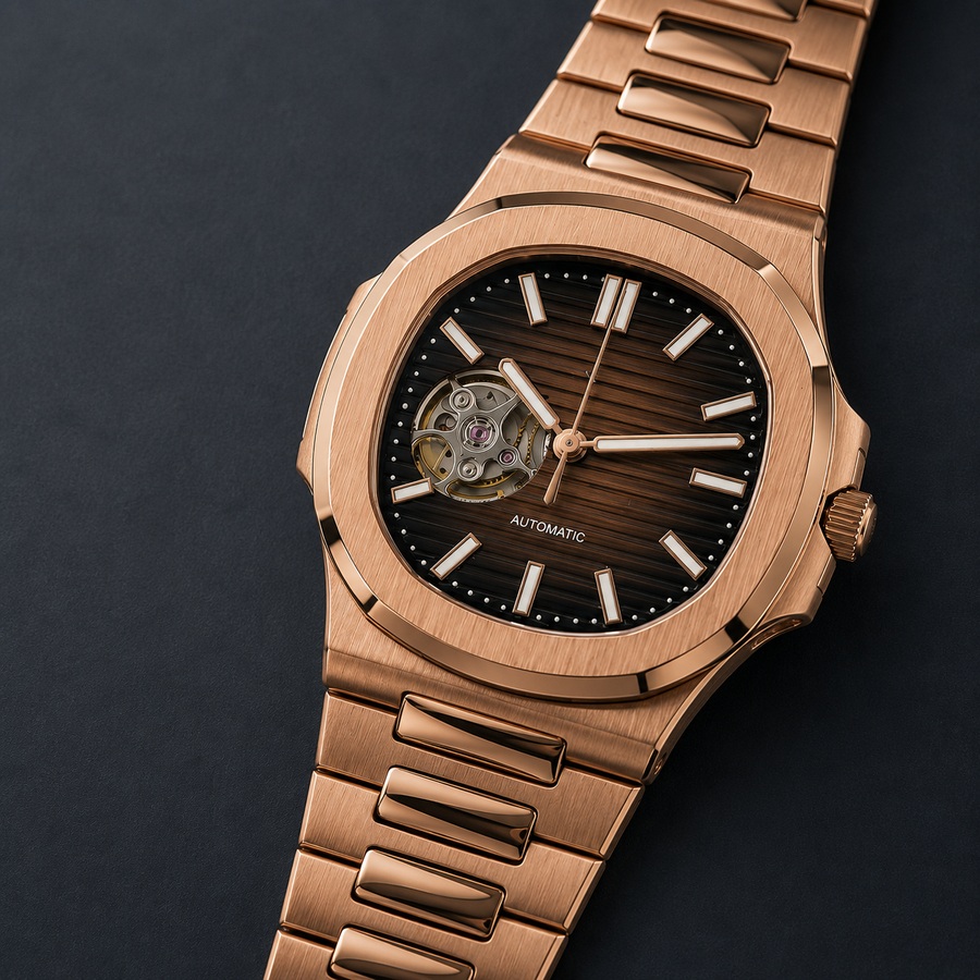 Seiko Mod 23Nautilus Chocolate Skeleton — vue 4